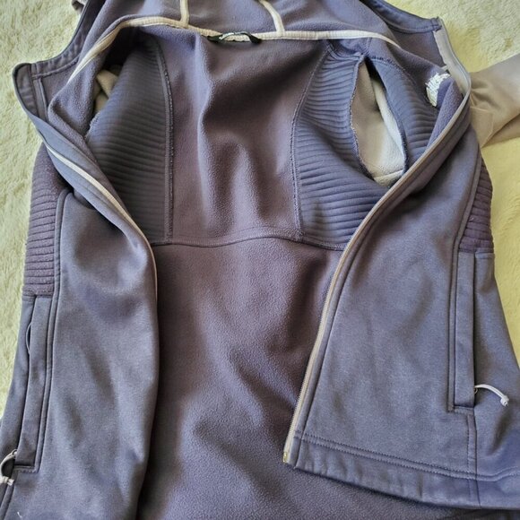 The North Face Purple Gray Full Zip Casual Lightweight‎ Outdoor Hoodie Jacket M - Picture 3 of 9